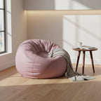 Pouf rotondo in vinile per bambini