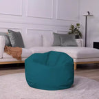 Pouf rotondo in vinile per bambini