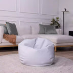 Pouf rotondo in vinile per bambini