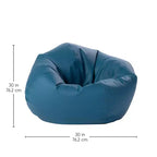 Pouf rotondo in vinile per bambini