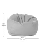 Pouf rotondo in vinile per bambini