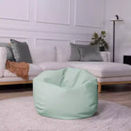 Pouf rotondo in vinile per bambini