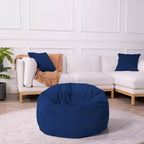 Pouf rotondo vellutato per bambini