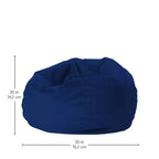 Pouf rotondo vellutato per bambini