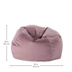Pouf rotondo vellutato per bambini