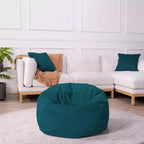 Pouf rotondo vellutato per bambini