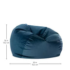 Pouf rotondo vellutato per bambini