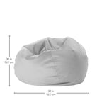 Pouf rotondo vellutato per bambini